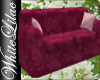 Satin Burgundy Couch