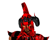 Blood red helmet