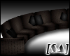 [SA] Brown 12pose Sofa