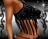 {LA} Black fringe jacket