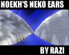 Grey & White Neko Ears