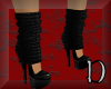 black warmer heels