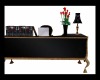 black office desk w/ g