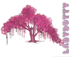 pink fantasy tree