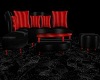 Black Red Couch