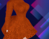 Q/K Sweater Dress Orange