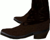 Brown Ostrich Boots