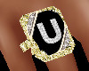 Diamond & Gold Ring "U"