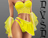 Yellow Corset & Skirt