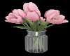 Pink Roses & Vase S