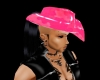 Pink PVC Cowboy Hat