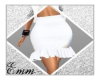 *EL* White Ruffled Skirt