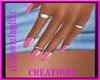 Pink Panic Nails