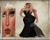 J~BLACK SATIN MERMAID