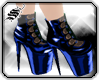 *S Neon Blue Boots