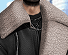 ♛ Leather Fur Black.