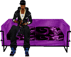 purpblk 2 seat couch