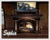 Winter Chalet Fireplace