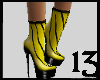 13 PVC Short Boot Yellow