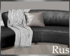 Rus Leather Curved Sofa