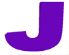 Purple Letter J