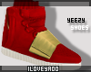 ♥ Yeezy Boost Red.Gold