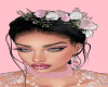 Hair with Pink flower