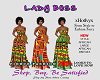 L AFRICAN ORANGE DRESS