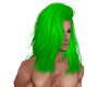 Long sexy green hair