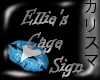 Ellie's Cage Sign