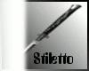 [V] Stiletto Knife Black