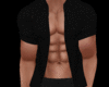Black Open Shirt