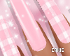 Pink Nails + Rings