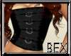 *BB PVC corset in black