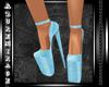^AZ^Blue Speckled Heels