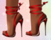 Tied Up Heels - Red