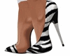 E* Black & White Heels