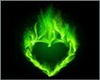 green heart marker