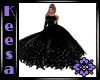 Feather Gown Black