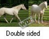 cremello horses tapestry
