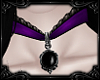 \/ Violet Cameo Choker