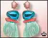 Pink Blue Earrings