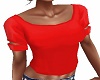 sexy red split shirt