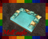 Teal Golden Day Bed