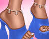 Cloe Mules - Blue
