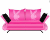 Pink N Black Sofa