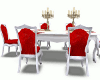 Red White Table w/Poses