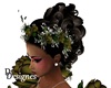 Green Gala Hair Flowers