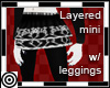 *m  Blk Skirt + Leggings