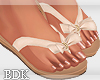 (BDK)Flat sandals nude